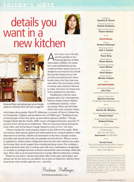 Distinctive Kitchen Magazine